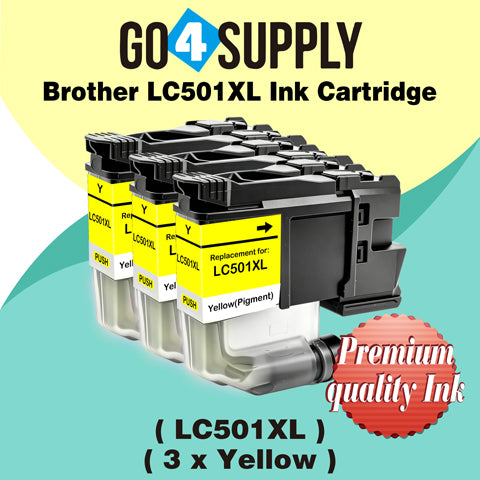 Brother LC501XL Compatible Ink Cartridge - 1xY-LC501XL | MFC-J1260DW, MFC-J1360DW, MFC-J1410DW, DCP-J100, DCP-J105, MFC-J200