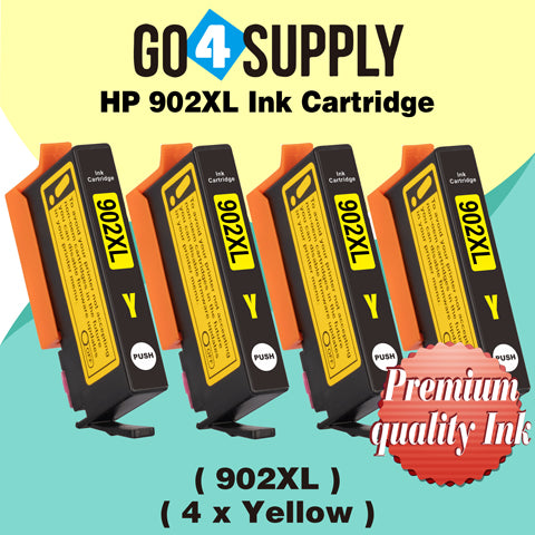 Compatible HP Yellow 902XL 902 XL Ink Cartridge Used for HP OfficeJet 6954 6958 6962, OfficeJet Pro 6968 6975 6978 Printers