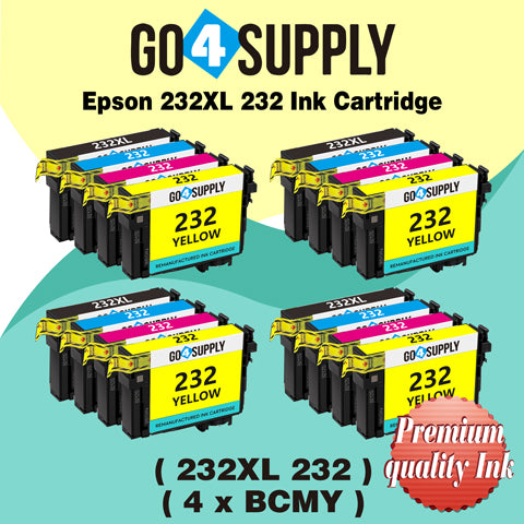 Compatible Combo Set Epson 232 XL 232XL 232 Ink Cartridge Replacement for Epson Expression Home XP-4200 XP-4205 Workforce WF-2930 WF-2950 Printer