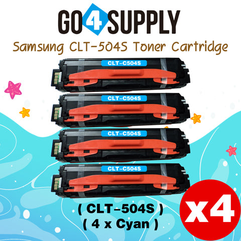 Compatible SAMSUNG CLT-504S CLT504S CLT 504S Cyan Toner Cartridge to use for SAMSUNG SL-C1810W SL-C1860FW CLX-4195N CLX-4195FN CLX-4195FW CLP-415N CLP-415NW Printers
