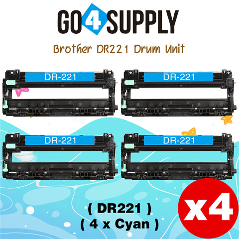 Compatible Brother DR221 DR-221 DR221CL Cyan Drum Unit Used for Brother HL-3140cw, HL-3170cdw, HL-3180CDW, MFC-9130cw, MFC-9330cdw, MFC-9340cdw, DCP-9020CDN Printer