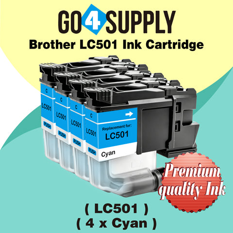 Brother LC501 Compatible Ink Cartridge - 1xC-LC501 | MFC-J1260DW, MFC-J1360DW, MFC-J1410DW, DCP-J100, DCP-J105, MFC-J200