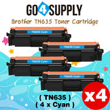 Compatible Cyan Brother TN635 Toner Cartridge Used for HL-L8430CDW HL-L8430CDWT HL-L8570CDW MFC-L8730CDW MFC-L8930CDW MFC-L8970CDW EX575