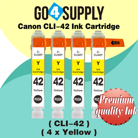 Compatible Canon CLI 42 CLI42 CLI-42 (Yellow) Ink Cartridge use with PIXMA Pro-100 Pro 100 Printers