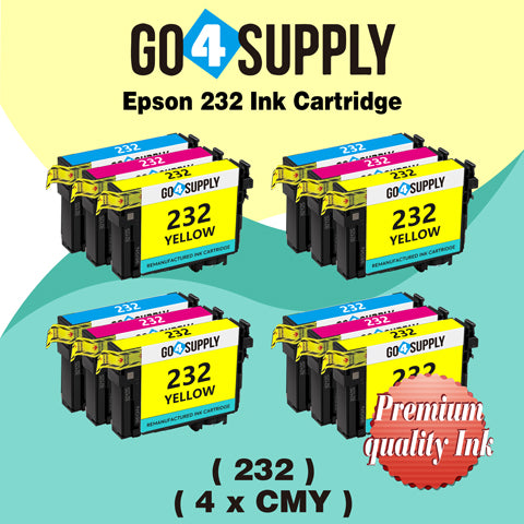 Compatible Combo Set Epson 232 XL 232XL 232 Ink Cartridge Replacement for Epson Expression Home XP-4200 XP-4205 Workforce WF-2930 WF-2950 Printer