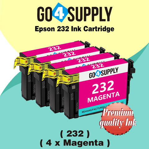 Compatible Epson 232 XL 232XL 232 Magenta Ink Cartridge Replacement for Epson Expression Home XP-4200 XP-4205 Workforce WF-2930 WF-2950 Printer