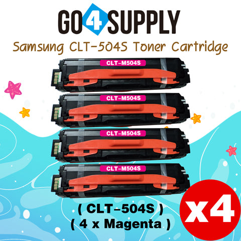 Compatible SAMSUNG CLT504S CLT-504S Magenta Toner Cartridge to use for SAMSUNG SL-C1810W SL-C1860FW CLX-4195N CLX-4195FN CLX-4195FW CLP-415N CLP-415NW Printers