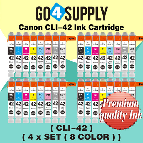 Compatible Combo Set Canon CLI 42 CLI42 CLI-42 Ink Cartridge use with PIXMA Pro-100 Pro 100 Printers