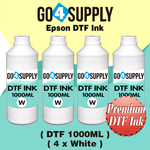 DTF Ink 1000ML, DTF Transfer Ink Conversion Kit, Refill for DTF Printers Epson ET-8550, XP-15000, L1800, L805, R1390, R2400, DX7, Heat Transfer Printing Direct to Film(White)
