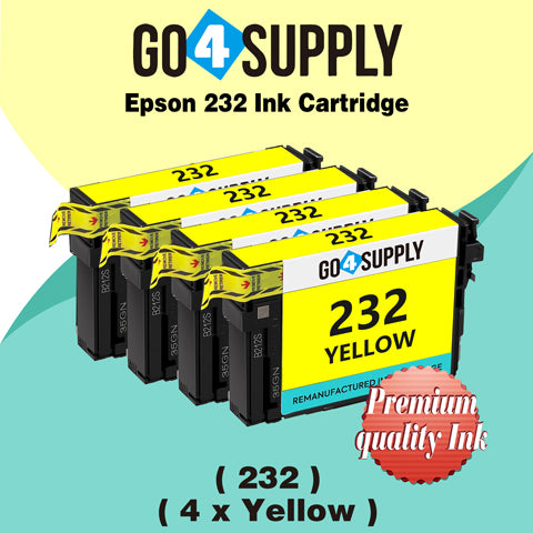 Compatible Epson 232 XL 232XL 232 Yellow Ink Cartridge Replacement for Epson Expression Home XP-4200 XP-4205 Workforce WF-2930 WF-2950 Printer