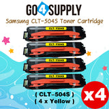 Compatible SAMSUNG CLT504S CLT-504S Toner Cartridge to use for SAMSUNG SL-C1810W SL-C1860FW CLX-4195N CLX-4195FN CLX-4195FW CLP-415N CLP-415NW Printers (Yellow)