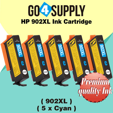Compatible HP Cyan 902XL 902 XL Ink Cartridge Used for HP OfficeJet 6954 6958 6962, OfficeJet Pro 6968 6975 6978 Printers