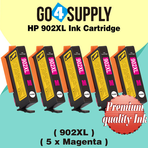 Compatible HP Magenta 902XL 902 XL Ink Cartridge Used for HP OfficeJet 6954 6958 6962, OfficeJet Pro 6968 6975 6978 Printers