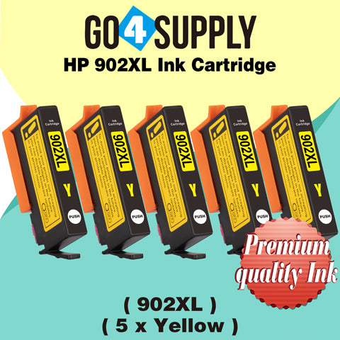 Compatible HP Yellow 902XL 902 XL Ink Cartridge Used for HP OfficeJet 6954 6958 6962, OfficeJet Pro 6968 6975 6978 Printers