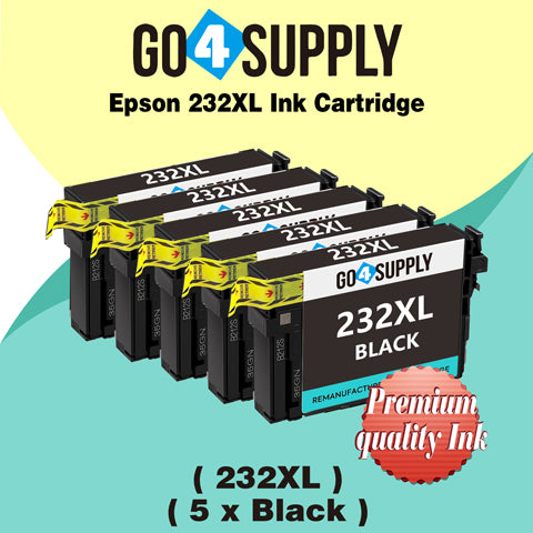 Compatible Epson 232 XL 232XL 232 Black Ink Cartridge Replacement for Epson Expression Home XP-4200 XP-4205 Workforce WF-2930 WF-2950 Printer