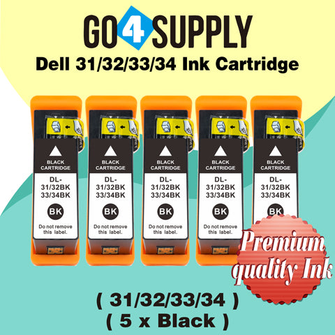Compatible Dell Standard Capacity Black Ink Cartridge (Series 31) for Dell V525w V725w All-in-One Wireless Inkjet Printers
