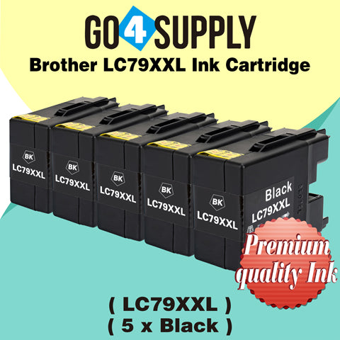 Compatible Brother Black LC79XXL LC-79 XXL Ink Cartridge Used for Brother MFC-J6510DW, MFC-J6710DW, MFC-J6910DW, MFC-J5910CDW, MFC-J6710CDW, MFC-J6910CDW, MFC-J5910DW Printers