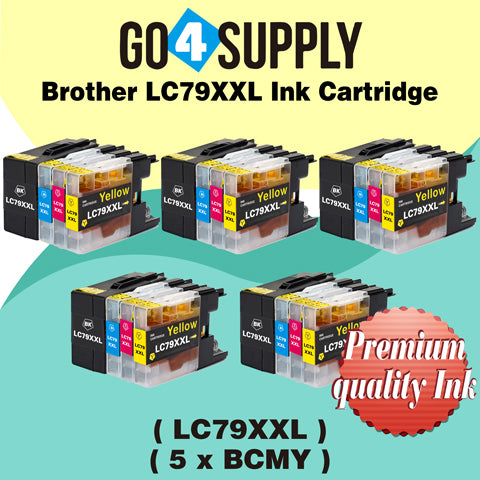 Compatible Combo Set Brother LC79XXL LC-79 XXL Ink Cartridge Used for Brother MFC-J6510DW, MFC-J6710DW, MFC-J6910DW, MFC-J5910CDW, MFC-J6710CDW, MFC-J6910CDW, MFC-J5910DW Printers