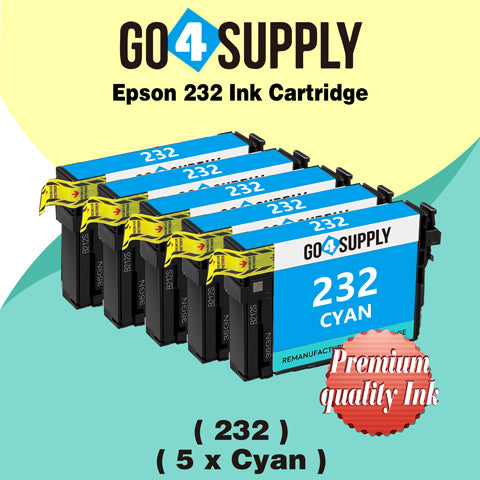 Compatible Epson 232 XL 232XL 232 Cyan Ink Cartridge Replacement for Epson Expression Home XP-4200 XP-4205 Workforce WF-2930 WF-2950 Printer