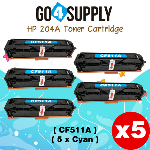 Compatible HP 204A CF511A Cyan Toner Cartridge to use for HP Color LaserJet Pro M154a, M154nw; HP Color LaserJet Pro MFP M180fw, M180n, M180nw, M181fw Printers