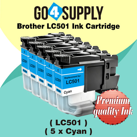 Brother LC501 Compatible Ink Cartridge - 1xC-LC501 | MFC-J1260DW, MFC-J1360DW, MFC-J1410DW, DCP-J100, DCP-J105, MFC-J200
