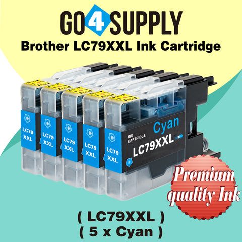 Compatible Brother Cyan LC79XXL LC-79 XXL Ink Cartridge Used for Brother MFC-J6510DW, MFC-J6710DW, MFC-J6910DW, MFC-J5910CDW, MFC-J6710CDW, MFC-J6910CDW, MFC-J5910DW Printers