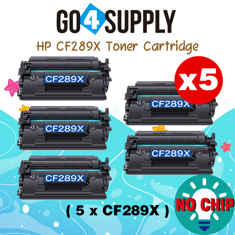 Compatible HP 89X CF289X 89A (NO CHIP, 10,000 pages) Toner Cartridge use for HP LaserJet Enterprise Flow MFP M528c, M528z; HP LaserJet Enterprise M507dn, M507dng, M507n, M507x; HP LaserJet Enterprise MFP M528dn, MFP M528f Printers