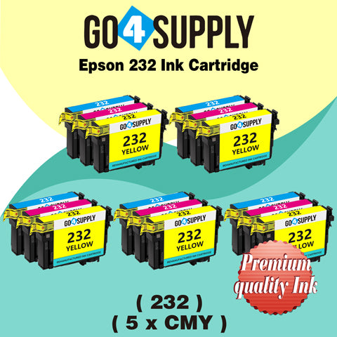 Compatible Combo Set Epson 232 XL 232XL 232 Ink Cartridge Replacement for Epson Expression Home XP-4200 XP-4205 Workforce WF-2930 WF-2950 Printer