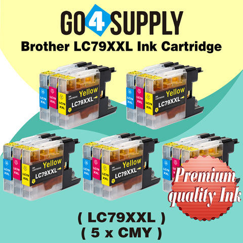 Compatible Combo Set Brother LC79XXL LC-79 XXL Ink Cartridge Used for Brother MFC-J6510DW, MFC-J6710DW, MFC-J6910DW, MFC-J5910CDW, MFC-J6710CDW, MFC-J6910CDW, MFC-J5910DW Printers
