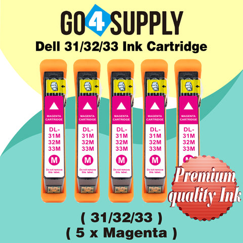 Compatible Dell Standard Capacity Magenta Ink Cartridge (Series 31) for Dell V525w V725w All-in-One Wireless Inkjet Printers