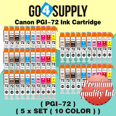 Compatible Combo Set Canon PGI 72 PGI72 PGI-72 Ink Cartridge use with PIXMA Pro-10 Pro 10 Pro10S PRO-10S Pro 10 Printers