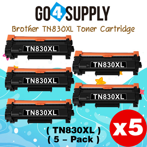 Compatible Brother TN830XL Black High Yield Toner Cartridge for HL-L2460DW, MFC-L2820DW, HL-L2480DW, DCP-L2640DW, MFC-L2900DW