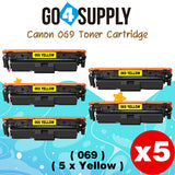 Compatible Canon 069 (Yellow) 069H Toner Cartridge Used with Canon Color imageCLASS MF751Cdw MF753Cdw LBP674Cdw Printers