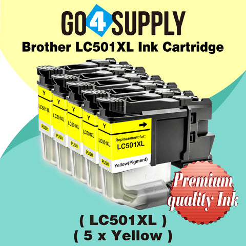 Brother LC501XL Compatible Ink Cartridge - 1xY-LC501XL | MFC-J1260DW, MFC-J1360DW, MFC-J1410DW, DCP-J100, DCP-J105, MFC-J200