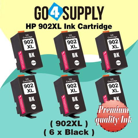 Compatible HP Black 902XL 902 XL Ink Cartridge Used for HP OfficeJet 6954 6958 6962, OfficeJet Pro 6968 6975 6978 Printers