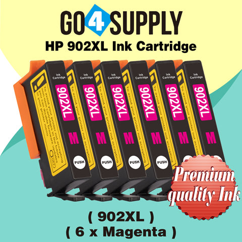 Compatible HP Magenta 902XL 902 XL Ink Cartridge Used for HP OfficeJet 6954 6958 6962, OfficeJet Pro 6968 6975 6978 Printers