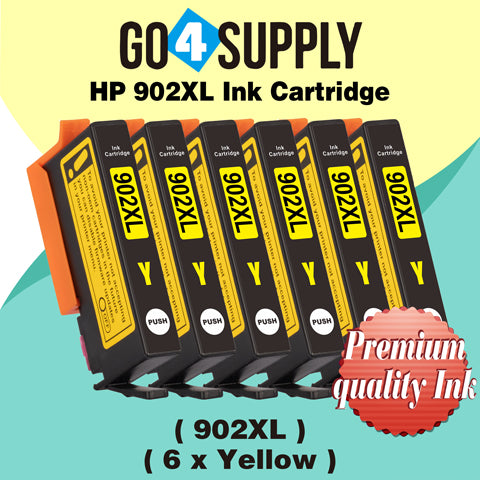 Compatible HP Yellow 902XL 902 XL Ink Cartridge Used for HP OfficeJet 6954 6958 6962, OfficeJet Pro 6968 6975 6978 Printers