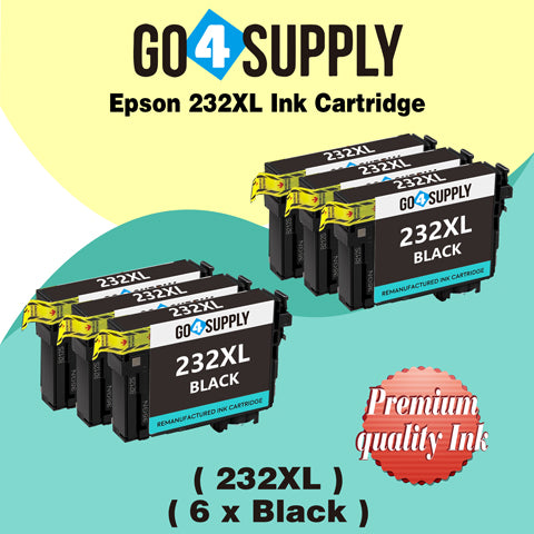 Compatible Epson 232 XL 232XL 232 Black Ink Cartridge Replacement for Epson Expression Home XP-4200 XP-4205 Workforce WF-2930 WF-2950 Printer