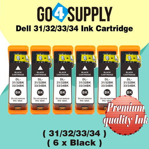 Compatible Dell Standard Capacity Black Ink Cartridge (Series 31) for Dell V525w V725w All-in-One Wireless Inkjet Printers