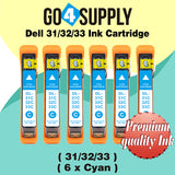Compatible Dell Standard Capacity Cyan Ink Cartridge (Series 31) for Dell V525w V725w All-in-One Wireless Inkjet Printers