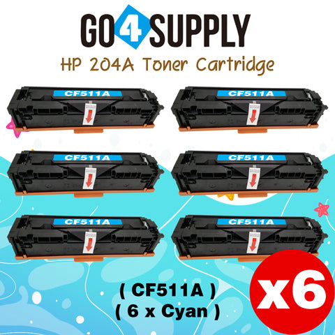 Compatible HP 204A CF511A Cyan Toner Cartridge to use for HP Color LaserJet Pro M154a, M154nw; HP Color LaserJet Pro MFP M180fw, M180n, M180nw, M181fw Printers
