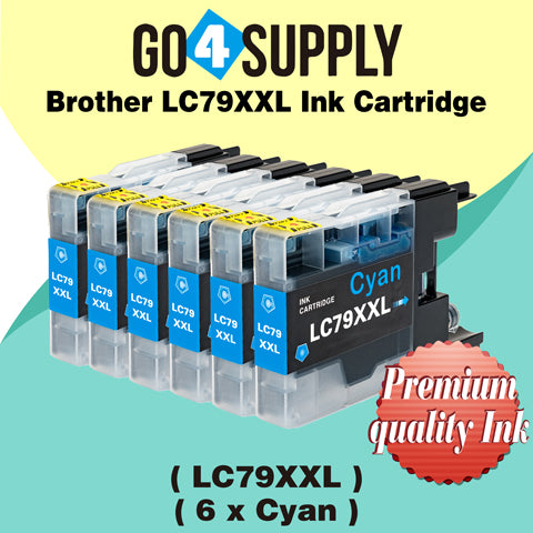 Compatible Brother Cyan LC79XXL LC-79 XXL Ink Cartridge Used for Brother MFC-J6510DW, MFC-J6710DW, MFC-J6910DW, MFC-J5910CDW, MFC-J6710CDW, MFC-J6910CDW, MFC-J5910DW Printers