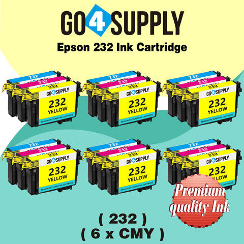 Compatible Combo Set Epson 232 XL 232XL 232 Ink Cartridge Replacement for Epson Expression Home XP-4200 XP-4205 Workforce WF-2930 WF-2950 Printer