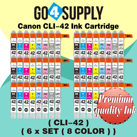 Compatible Combo Set Canon CLI 42 CLI42 CLI-42 Ink Cartridge use with PIXMA Pro-100 Pro 100 Printers
