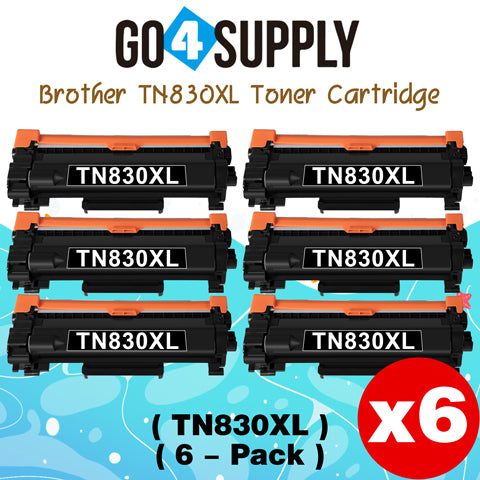 Compatible Brother TN830XL Black High Yield Toner Cartridge for HL-L2460DW, MFC-L2820DW, HL-L2480DW, DCP-L2640DW, MFC-L2900DW