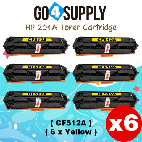 Compatible HP 204A CF512A Yellow Toner Cartridge to use for HP Color LaserJet Pro M154a, M154nw; HP Color LaserJet Pro MFP M180fw, M180n, M180nw, M181fw Printers