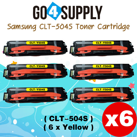 Compatible SAMSUNG CLT504S CLT-504S Toner Cartridge to use for SAMSUNG SL-C1810W SL-C1860FW CLX-4195N CLX-4195FN CLX-4195FW CLP-415N CLP-415NW Printers (Yellow)