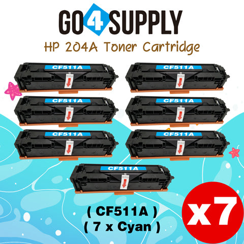 Compatible HP 204A CF511A Cyan Toner Cartridge to use for HP Color LaserJet Pro M154a, M154nw; HP Color LaserJet Pro MFP M180fw, M180n, M180nw, M181fw Printers