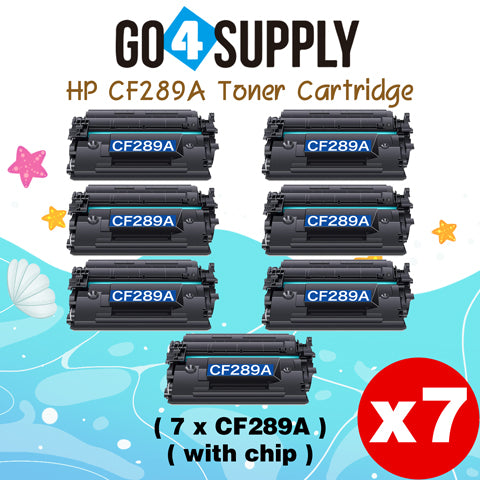 Compatible HP 89A CF289A (WITH NEW CHIP) Toner Cartridge use for HP LaserJet Enterprise Flow MFP M528c, M528z; HP LaserJet Enterprise M507dn, M507dng, M507n, M507x; HP LaserJet Enterprise MFP M528dn, MFP M528f Printers