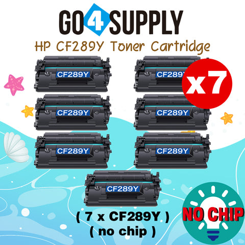 Compatible HP 89Y CF289Y (NO CHIP, 20,000 pages) Toner Cartridge use for HP LaserJet Enterprise Flow MFP M528c, M528z; HP LaserJet Enterprise M507dn, M507dng, M507n, M507x; HP LaserJet Enterprise MFP M528dn, MFP M528f Printers